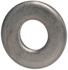 Made in USA - #12 Screw, Grade 300 Stainless Steel Standard Flat Washer - 1/4" ID x 0.562" OD, 0.051" Thick, Plain Finish, Meets Military Specifications - Exact Tool & Supply