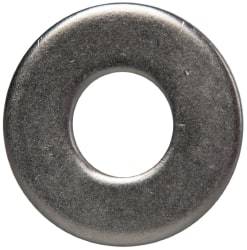 Made in USA - 5/16" Screw, Grade 300 Stainless Steel Standard Flat Washer - 3/8" ID x 7/8" OD, 0.064" Thick, Passivated Finish, Meets Military Specifications - Exact Tool & Supply