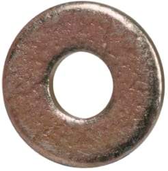 Made in USA - #0 Screw, Grade 1008/1010 Steel Standard Flat Washer - 0.078" ID x 0.188" OD, 0.02" Thick, Cadmium-Plated Finish, Meets Military Specifications - Exact Tool & Supply