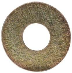 Made in USA - #2 Screw, Grade 1008/1010 Steel Standard Flat Washer - 0.094" ID x 1/4" OD, 0.018" Thick, Cadmium-Plated Finish, Meets Military Specifications - Exact Tool & Supply