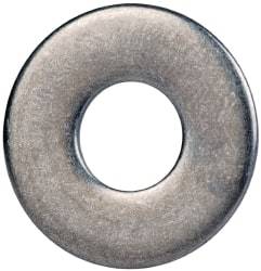 Made in USA - 1/4" Screw, Grade 17-7 PH Stainless Steel USS Flat Washer - 5/16" ID x 3/4" OD, 0.063" Thick, Plain Finish - Exact Tool & Supply