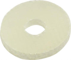 Made in USA - #6 Screw, Grade G10 Fiberglass Standard Flat Washer - 0.142" ID x 1/2" OD, 0.062" Thick, Plain Finish - Exact Tool & Supply