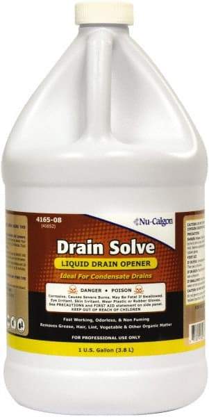 Nu-Calgon - 1 Gal Liquid Drain Cleaner - Unscented, Bottle - Exact Tool & Supply