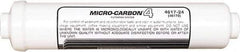 Nu-Calgon - 2.59" OD, 20µ, 6R Micromet Inline Cartridge Filter that Removes Silt, Sediment & Chlorine - 13" Long, Reduces Sediments, Tastes, Odors, Chlorine & Scale - Exact Tool & Supply