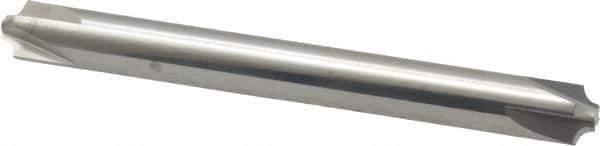 Accupro - 0.062" Radius, 1/4" Mill Diam, 4 Flute Solid Carbide Corner Rounding End Mill - Double End, Uncoated, 2-1/2" OAL, 1/4" Shank Diam - Exact Tool & Supply