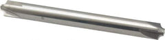 Accupro - 0.062" Radius, 1/4" Mill Diam, 4 Flute Solid Carbide Corner Rounding End Mill - Double End, Uncoated, 2-1/2" OAL, 1/4" Shank Diam - Exact Tool & Supply