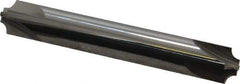 Accupro - 0.094" Radius, 3/8" Mill Diam, 4 Flute Solid Carbide Corner Rounding End Mill - Double End, Uncoated, 2-1/2" OAL, 3/8" Shank Diam - Exact Tool & Supply