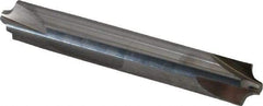 Accupro - 1/8" Radius, 3/8" Mill Diam, 4 Flute Solid Carbide Corner Rounding End Mill - Double End, Uncoated, 2-1/2" OAL, 3/8" Shank Diam - Exact Tool & Supply