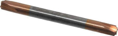 Accupro - 0.02" Radius, 3/16" Mill Diam, 4 Flute Solid Carbide Corner Rounding End Mill - Double End, TiCN Finish, 2" OAL, 3/16" Shank Diam - Exact Tool & Supply