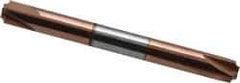 Accupro - 0.04" Radius, 1/4" Mill Diam, 4 Flute Solid Carbide Corner Rounding End Mill - Double End, TiCN Finish, 2-1/2" OAL, 1/4" Shank Diam - Exact Tool & Supply