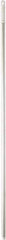 Vikan - 51 x 57/64" Aluminum Squeegee Handle - European Threaded Connection, White - Exact Tool & Supply