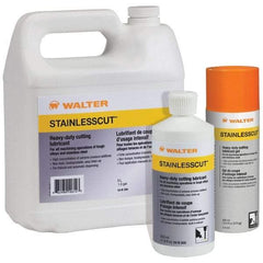 WALTER Surface Technologies - StainlessCut, 350 mL Bottle Cutting Fluid - Liquid, For Broaching, Drilling, Milling, Reaming, Sawing, Turning - Exact Tool & Supply
