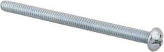 Value Collection - #10-24 UNC, 3" Length Under Head Slotted/Phillips Drive Machine Screw - Round Head, Grade J82 Steel, Zinc-Plated Finish, Without Washer - Exact Tool & Supply