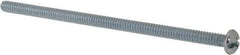 Value Collection - #10-24 UNC, 4" Length Under Head Slotted/Phillips Drive Machine Screw - Round Head, Grade 2 Steel, Zinc-Plated Finish, Without Washer - Exact Tool & Supply