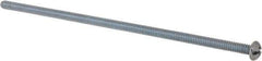 Value Collection - #10-24 UNC, 6" Length Under Head Slotted/Phillips Drive Machine Screw - Round Head, Grade J82 Steel, Zinc-Plated Finish, Without Washer - Exact Tool & Supply