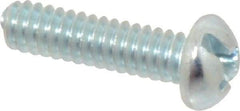 Value Collection - #10-24 UNC, 3/4" Length Under Head Slotted/Phillips Drive Machine Screw - Round Head, Grade J82 Steel, Zinc-Plated Finish, Without Washer - Exact Tool & Supply