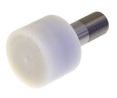 Osborn International - 1-1/2" Roller Diam x 1-3/16" Width, 5/8" Stud Diam x 1-1/2" Length, Nylon Tread Stud Style - Nylon, 3/4" Thread Length, 5/8-18 Thread, 2-11/16" OAL, 510 Lb Dynamic Cap - Exact Tool & Supply