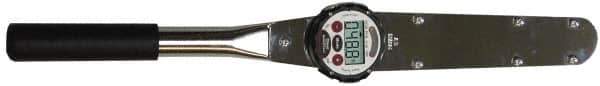 Proto - 1/2" Drive Electronic Digital Torque Wrench - 34 N/m to 340 N/m Torque, 22" OAL, 0.1 N/m Graduation, Fixed Head - Exact Tool & Supply