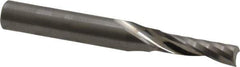 Onsrud - 3/16" Cutting Diam x 5/8" Length of Cut, 1 Flute, Upcut Spiral Router Bit - Uncoated, Right Hand Cut, Solid Carbide, 2" OAL x 1/4" Shank Diam, Single Edge, 21° Helix Angle - Exact Tool & Supply