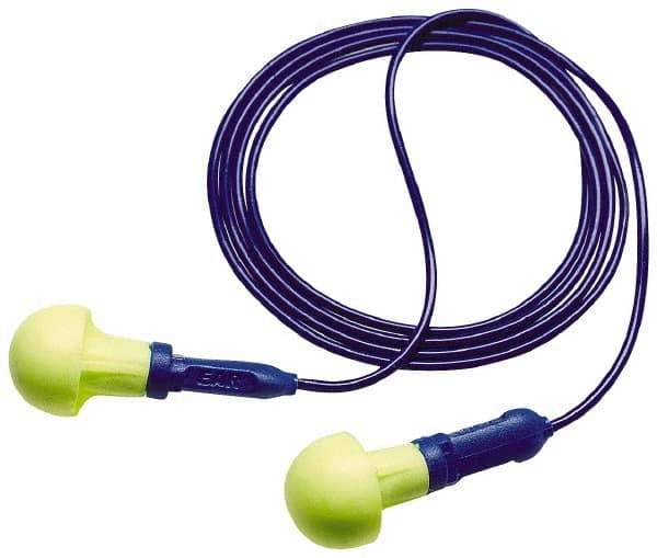 3M - Reusable, Corded, 28 dB Earplugs - Yellow, 200 Pairs - Exact Tool & Supply