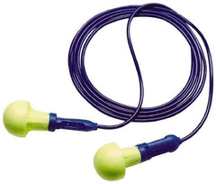3M - Reusable, Corded, 28 dB Earplugs - Yellow, 200 Pairs - Exact Tool & Supply
