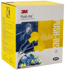3M - Reusable, Corded, 28 dB Earplugs - Yellow, 500 Pairs - Exact Tool & Supply