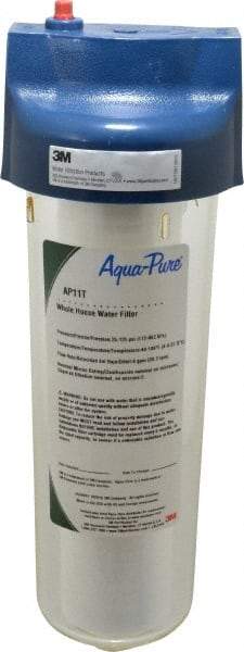 3M Aqua-Pure - 4-9/16 Inch Outside Diameter, 9-3/4 Inch Cartridge Length, 5 Micron Rating, Cartridge Filter Assembly - 3/4 Inch Pipe, Reduces Dirt and Rust - Exact Tool & Supply