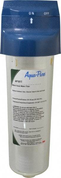 3M Aqua-Pure - 4-9/16 Inch Outside Diameter, 9-3/4 Inch Cartridge Length, 5 Micron Rating, Cartridge Filter Assembly - 3/4 Inch Pipe, Reduces Dirt and Rust - Exact Tool & Supply