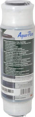 3M Aqua-Pure - 3" OD, 5µ, Cellulose Fiber Carbon & Scale Cartridge Filter - 9-3/4" Long, Reduces Dirt, Rust, Tastes, Odors & Scale - Exact Tool & Supply