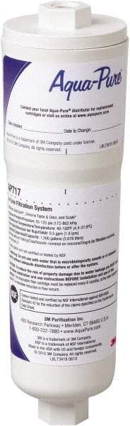 3M Aqua-Pure - 0.5 GPM Max Flow Rate, 1/4 Inch Pipe, Inline Water Filter System with Disposable Filter and Quick Disconnect Fittings - Reduces Sediment, Taste, Odor, Chlorine and Scale - Exact Tool & Supply