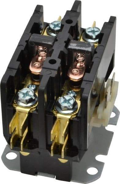 White-Rodgers - Definite Purpose Contactors   Number of Poles: 2    Resistive Load Rating (A): 40A@277VAC; 40A@480VAC; 40A@600VAC - Exact Tool & Supply