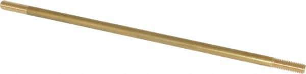 Made in USA - 12" Long, 3/8-16 Thread, Float Valve Rod - Brass, 1/2" Thread Length - Exact Tool & Supply
