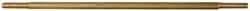Made in USA - 8" Long, 1/4-20 Thread, Float Valve Rod - Brass, 1/2" Thread Length - Exact Tool & Supply