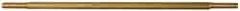 Made in USA - 12" Long, 1/8 NPT Thread, Float Valve Rod - Brass, 1/2" Thread Length - Exact Tool & Supply