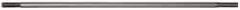 Made in USA - 10" Long, 1/4-20 Thread, Float Valve Rod - Stainless Steel, 1/2" Thread Length - Exact Tool & Supply