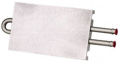 Lytron - 6" Long x 3-1/2" High, Beaded Connection Stainless Steel Tube Cold Plate - 3/8 OD Tube, 2-Pass Fluid Path, Deionized Water or Corrosive Fluids Cooling, 1/2" Thick - Exact Tool & Supply