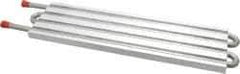 Lytron - 12" Long x 3-1/2" High, Straight Connection Stainless Steel Tube Cold Plate - 3/8 OD Tube, 4-Pass Fluid Path, Deionized Water or Corrosive Fluids Cooling, 1/2" Thick - Exact Tool & Supply