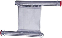 Lytron - 2" Long x 2" High, Beaded Connection Aluminum Tube Cold Plate - 3/8 OD Tube, Z Fluid Path Fluid Path, Ethylene Glycol & Water Mixture EGW Cooling, 0.13" Thick - Exact Tool & Supply