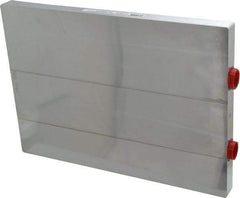 Lytron - 11" Long x 7.8" High, 9/16" 18UNF 3B Connection Aluminum Tube Cold Plate - 9/16 OD Tube, U Fluid Path Fluid Path, Ethylene Glycol & Water Mixture EGW Cooling, 3/4" Thick - Exact Tool & Supply