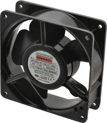Lytron - 3/8" Tube OD, 1 Fan Mount, Liquid-To-Air Copper Tubed Process Equipment Heat Exchanger - Water Cooler, 6.3" High x 7.95" Wide x 2.04" Deep, 1,045 BTU/Hr, 400°F Max - Exact Tool & Supply