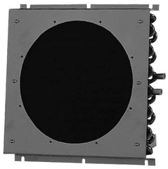 Lytron - 1/2" Tube OD, 1 Fan Mount, Liquid-To-Air Copper Tubed Process Equipment Heat Exchanger - Water Cooler, 12" High x 12.9" Wide x 2.1" Deep, 4,500 BTU/Hr, 400°F Max - Exact Tool & Supply