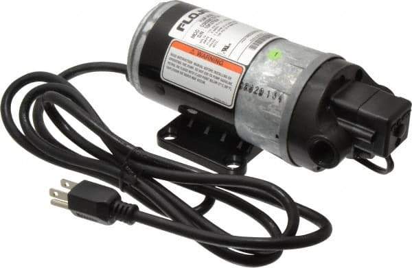 FloJet - 1/10 HP, 3/8 Inlet Size, 3/8 Outlet Size, Duplex II Demand Diaphragm pump, Diaphragm Spray Pump - 115 Input Voltage, EPDM, Polypropylene, 2500 Max RPM, NPTF - Exact Tool & Supply