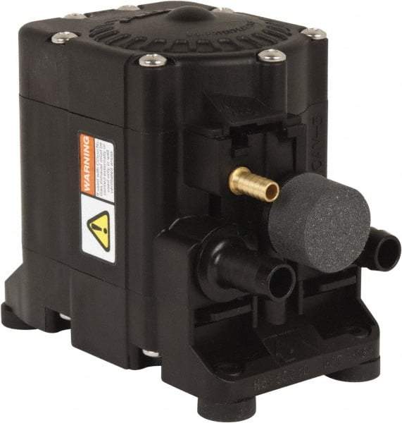 FloJet - 1/2" NPT, Nonmetallic, Air Operated Diaphragm Pump - Santoprene Diaphragm, Polypropylene Housing - Exact Tool & Supply