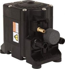 FloJet - 1/2" NPT, Nonmetallic, Air Operated Diaphragm Pump - Santoprene Diaphragm, Polypropylene Housing - Exact Tool & Supply