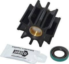 Jabsco - Neoprene Impeller Kit Repair Part - Contains Impeller, Seal, Gasket, For Use with Jabsco Model 6050-0001 Flexible Impeller Pump Motors - Exact Tool & Supply