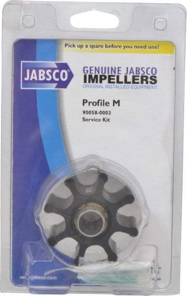 Jabsco - Nitrile Impeller Kit Repair Part - Contains Impeller, Seal, Gasket, For Use with Jabsco Model 6050-0001 Flexible Impeller Pump Motors - Exact Tool & Supply