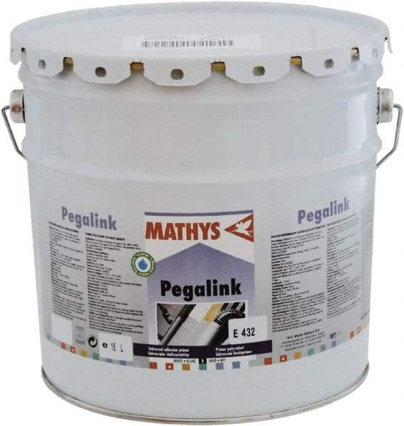 Rust-Oleum - 5 Gal White Adhesion Primer - 245 to 330 Sq Ft Coverage, <250 gL Content, Quick Drying, Interior/Exterior - Exact Tool & Supply