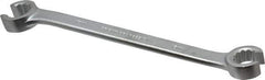 Proto - 15 x 17mm, Chrome Finish, Open End Flare Nut Wrench - 12 Points, 8" OAL, Steel, Double End Head - Exact Tool & Supply