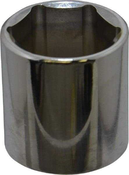 Proto - 3/8" Drive, Standard Hand Socket - 6 Points, 1-5/16" OAL, Chrome Vanadium, Chrome Finish - Exact Tool & Supply