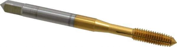 OSG - #10-32 UNF H6 Thread Limit Plug Thread Forming Tap - Cobalt, TiN Finish, 2-3/8" OAL, 7/8" Thread Length, Right Hand Thread, Series HY-PRO NRT - Exact Tool & Supply